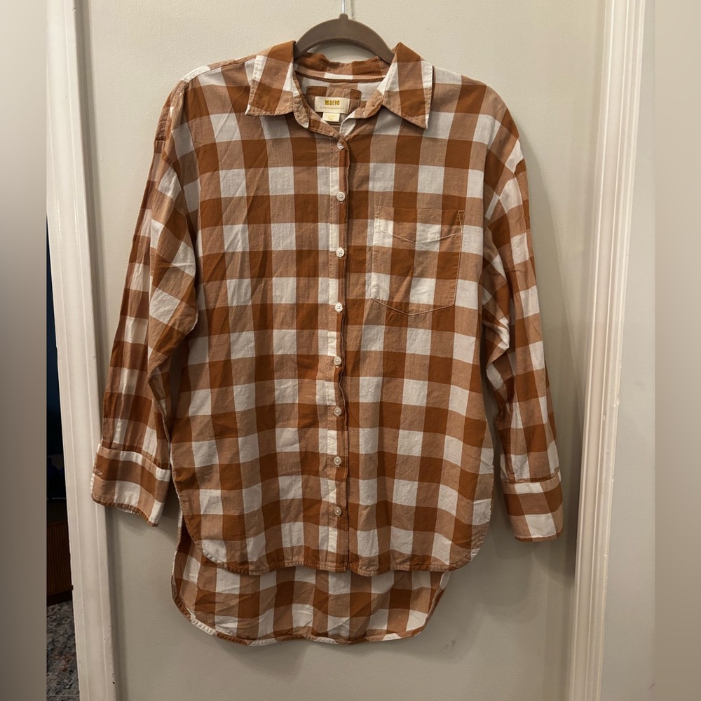 Maeve by Anthropologie - The Bennet Button Down - Buffalo Check - XS - Picture 5 of 5